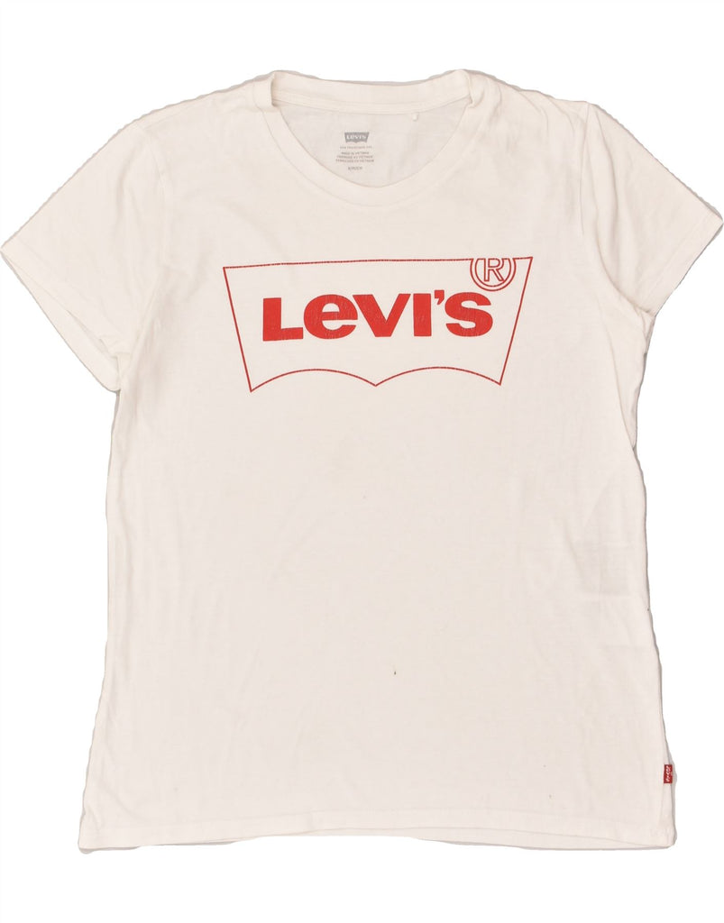 LEVI'S Mens Graphic T-Shirt Top Small White Cotton | Vintage Levi's | Thrift | Second-Hand Levi's | Used Clothing | Messina Hembry 