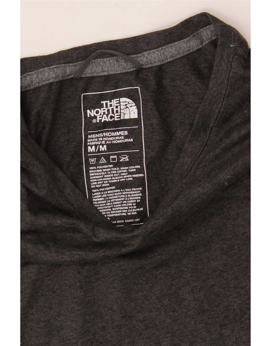 The North Face Mens T-Shirt Top Medium Grey Flecked Polyester