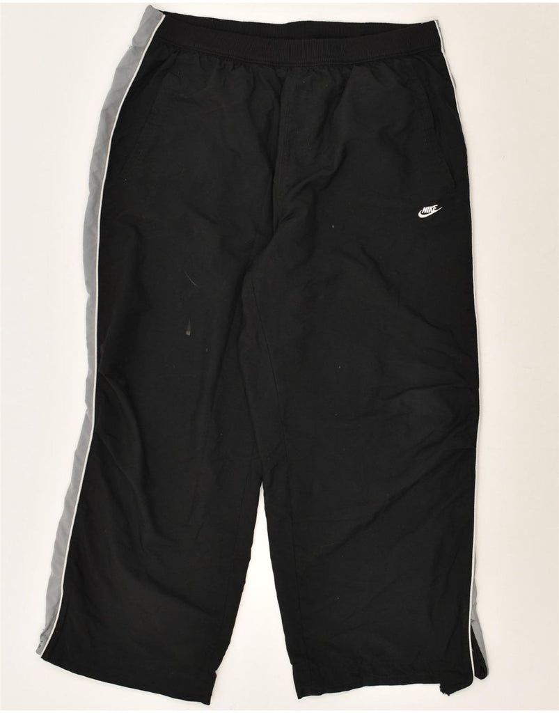 NIKE Mens Tracksuit Trousers XL Black Polyester | Vintage Nike | Thrift | Second-Hand Nike | Used Clothing | Messina Hembry 