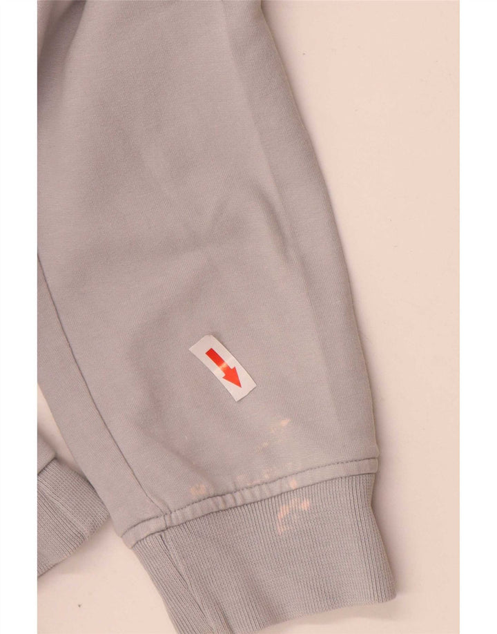 Champion Womens Easy Fit Tracksuit Top Jacket UK 14 Medium Grey Cotton