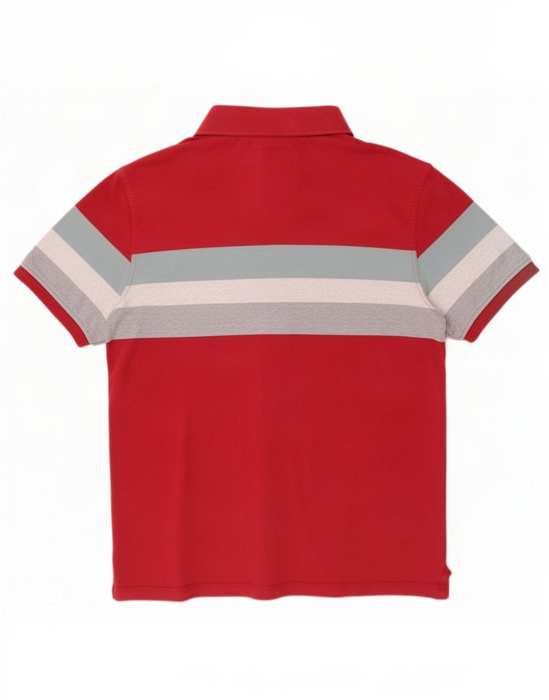 Fat Face Mens Polo Shirt Large Red Striped Cotton