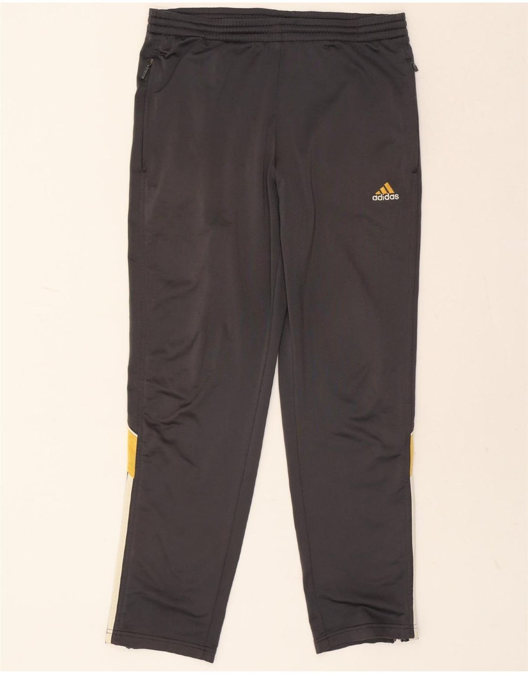 ADIDAS Mens Tracksuit Trousers UK 36/38 Small Grey Polyester Vintage Adidas and Second-Hand Adidas from Messina Hembry 