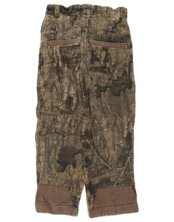 Magellan Boys Straight Cargo Trousers 6-7 Years XS W22 L21 Khaki Camouflage