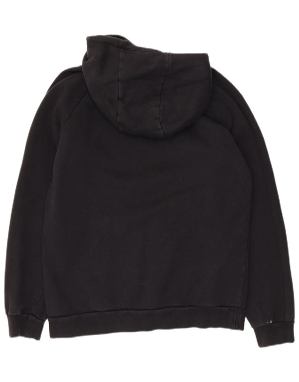 JORDAN Mens Graphic Hoodie Jumper Medium Black Cotton