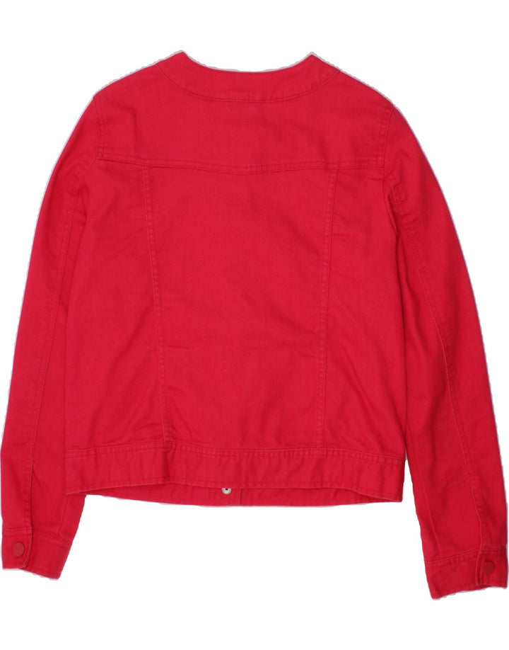 BENETTON Girls Bomber Jacket 11-12 Years 2XL Red Cotton Vintage Benetton and Second-Hand Benetton from Messina Hembry 