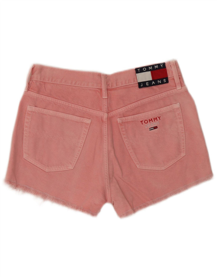 Tommy Hilfiger Womens Denim Shorts W28 Medium Pink