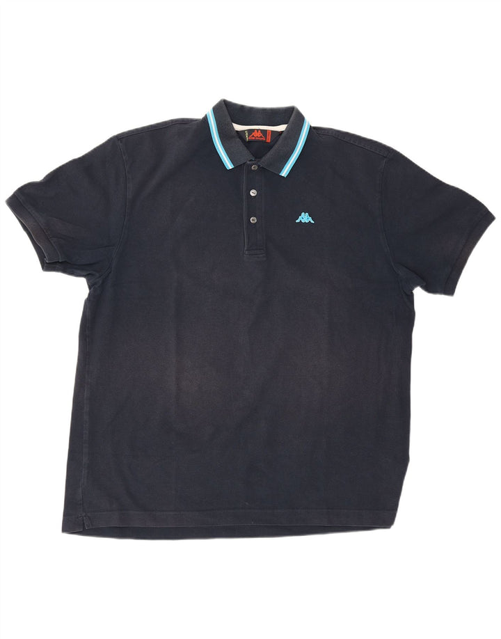 Kappa Mens Polo Shirt 2XL Navy Blue