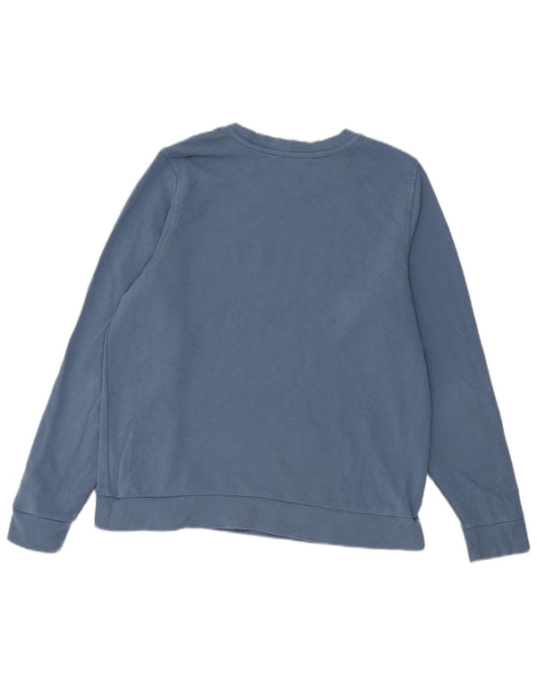 Marks & Spencer Womens Sweatshirt Jumper UK 14 Medium  Blue Cotton