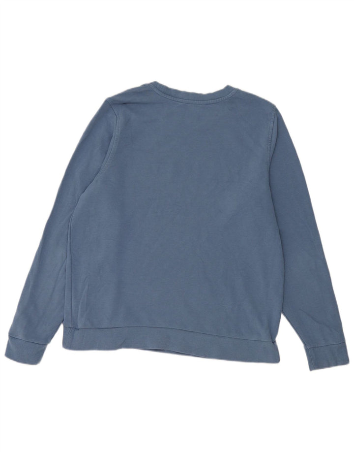 Marks & Spencer Womens Sweatshirt Jumper UK 14 Medium  Blue Cotton