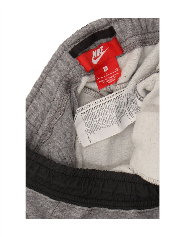 NIKE Mens Tracksuit Trousers Joggers Small  Grey Cotton