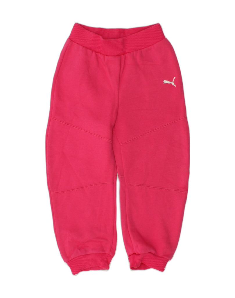 PUMA Girls Tracksuit Trousers Joggers 3-4 Years Pink Cotton | Vintage Puma | Thrift | Second-Hand Puma | Used Clothing | Messina Hembry 