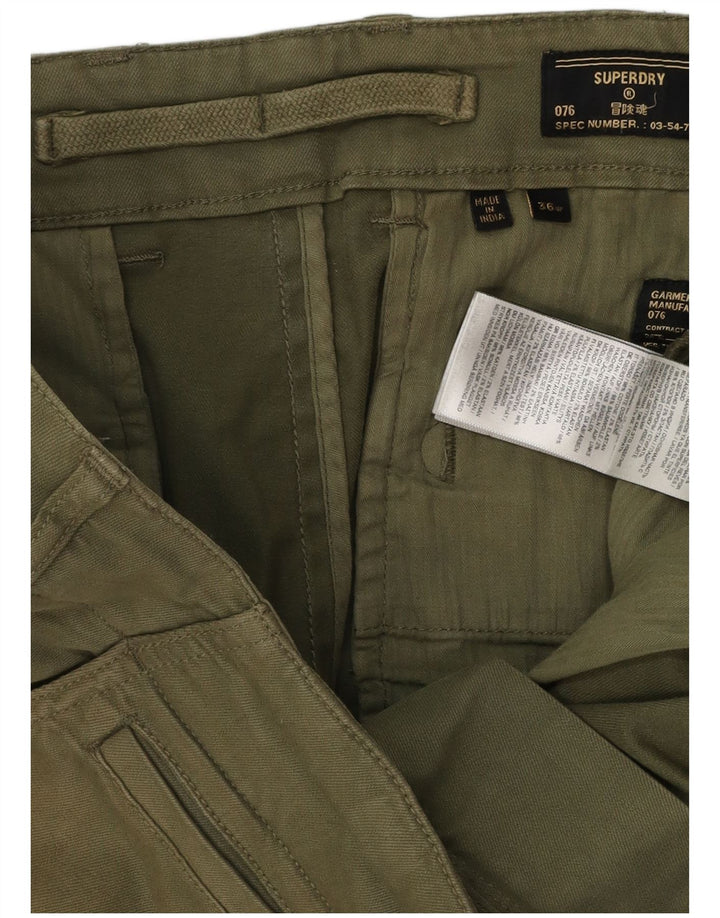 SUPERDRY Mens Chino Shorts W36 Large Khaki Cotton