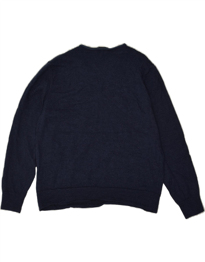 JIGSAW Womens V-Neck Jumper Sweater UK 20 2XL Navy Blue | Vintage Jigsaw | Thrift | Second-Hand Jigsaw | Used Clothing | Messina Hembry 