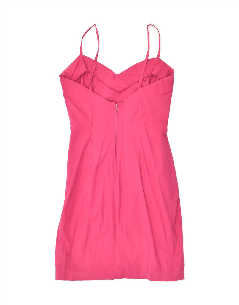 SPORTSTAFF Womens Sleeveless Mini Dress IT 42 Medium Pink Cotton | Vintage Sportstaff | Thrift | Second-Hand Sportstaff | Used Clothing | Messina Hembry 