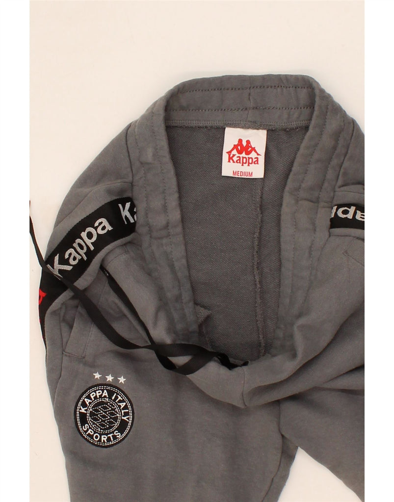 KAPPA Mens Graphic Tracksuit Trousers Joggers Medium  Grey Cotton Vintage Kappa and Second-Hand Kappa from Messina Hembry 