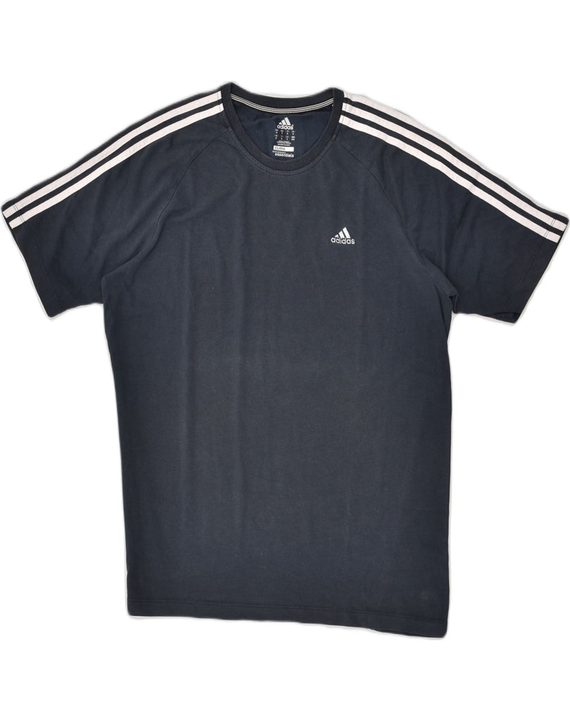 ADIDAS Mens Clima 365 T-Shirt Top Medium Navy Blue | Vintage Adidas | Thrift | Second-Hand Adidas | Used Clothing | Messina Hembry 