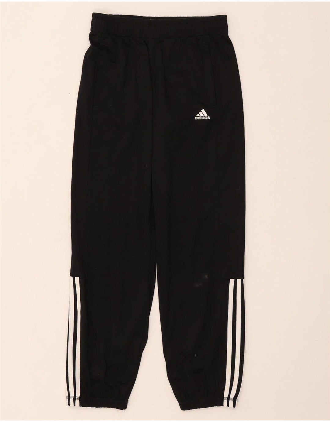 Adidas Boys Tracksuit Trousers Joggers 11-12 Years  Black Polyester