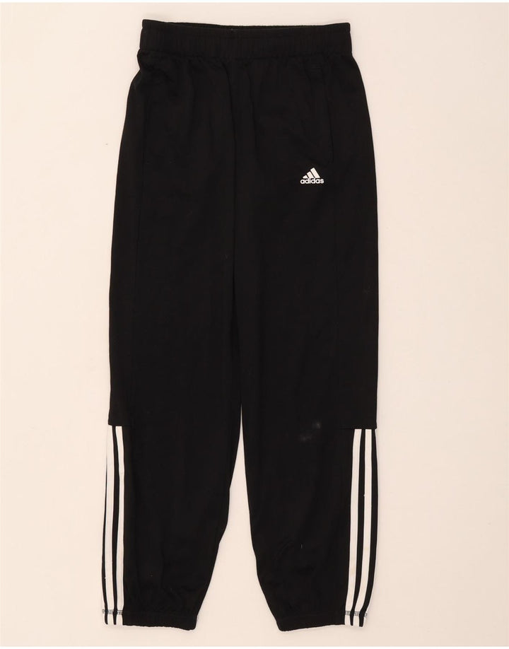 Adidas Boys Tracksuit Trousers Joggers 11-12 Years  Black Polyester