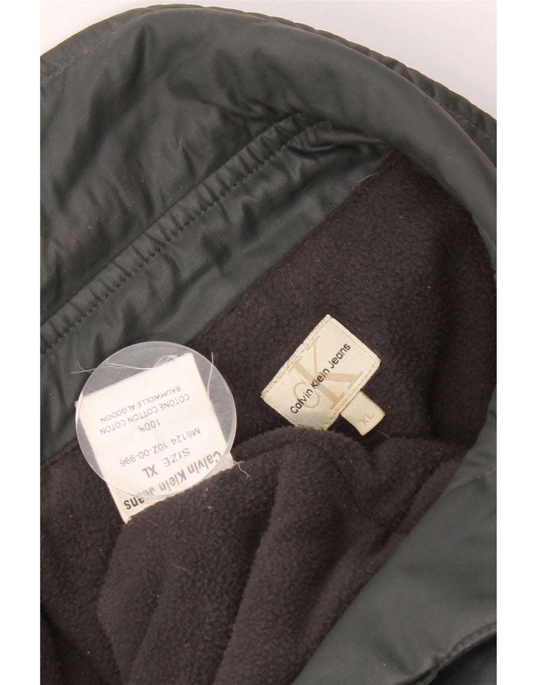 Calvin Klein Jeans Mens Utility Jacket UK 42 XL Grey Cotton