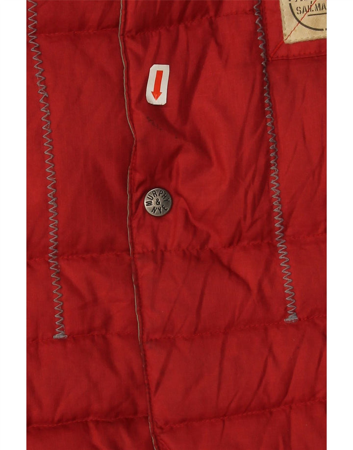 Murphy & Nye Boys Graphic Padded Gilet 9-10 Years Large Red Polyamide
