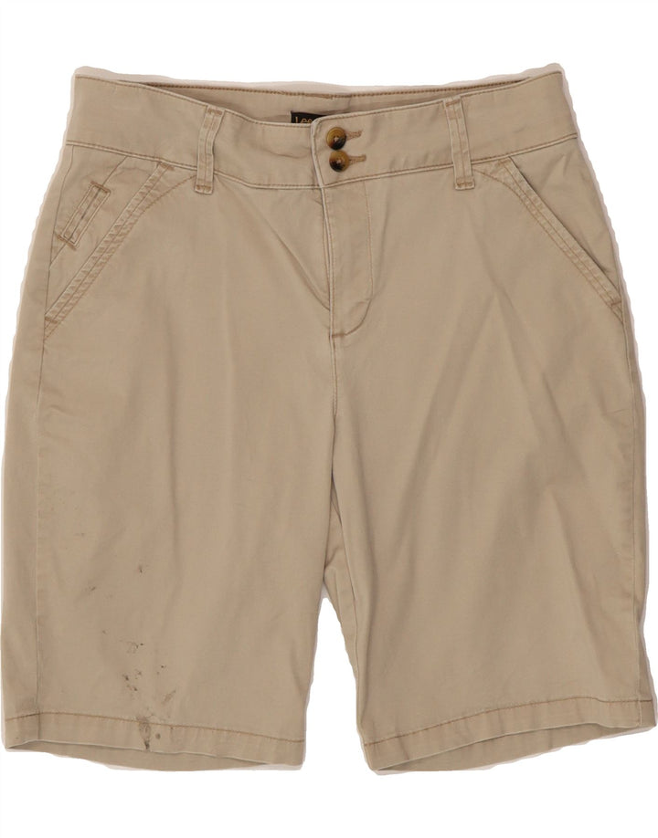 LEE Womens Straight Fit Chino Shorts US 8 Medium W30  Beige Cotton Vintage Lee and Second-Hand Lee from Messina Hembry 