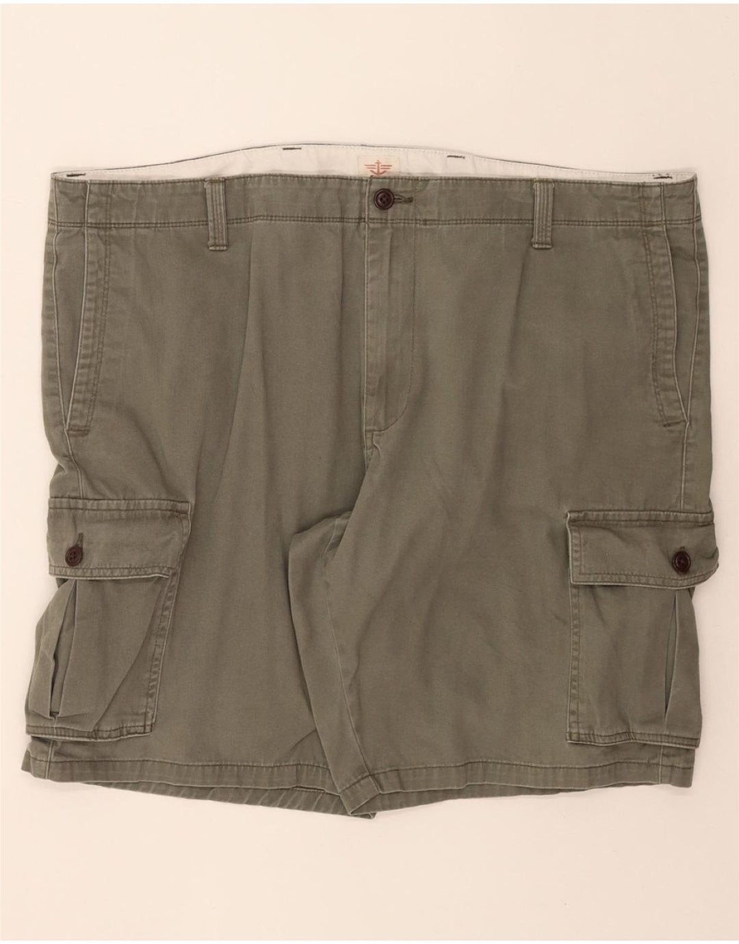 DOCKERS Womens Cargo Shorts W42 2XL Khaki Cotton Vintage Dockers and Second-Hand Dockers from Messina Hembry 