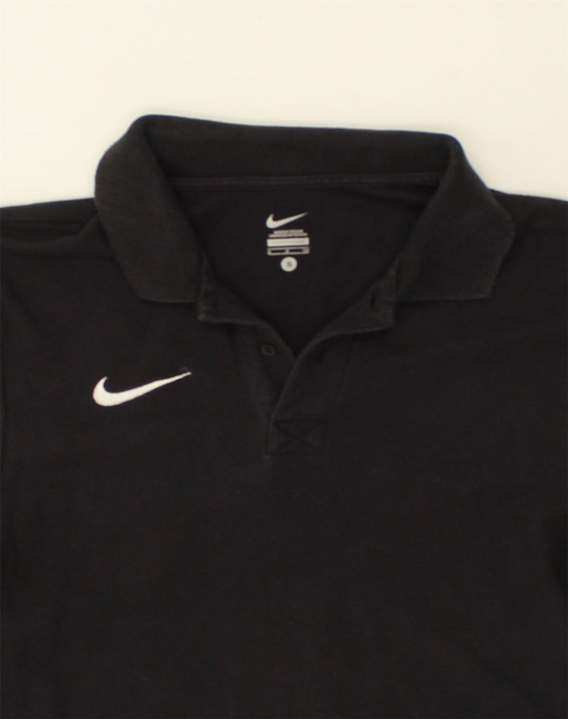 NIKE Mens Polo Shirt Small Black Cotton | Vintage Nike | Thrift | Second-Hand Nike | Used Clothing | Messina Hembry 