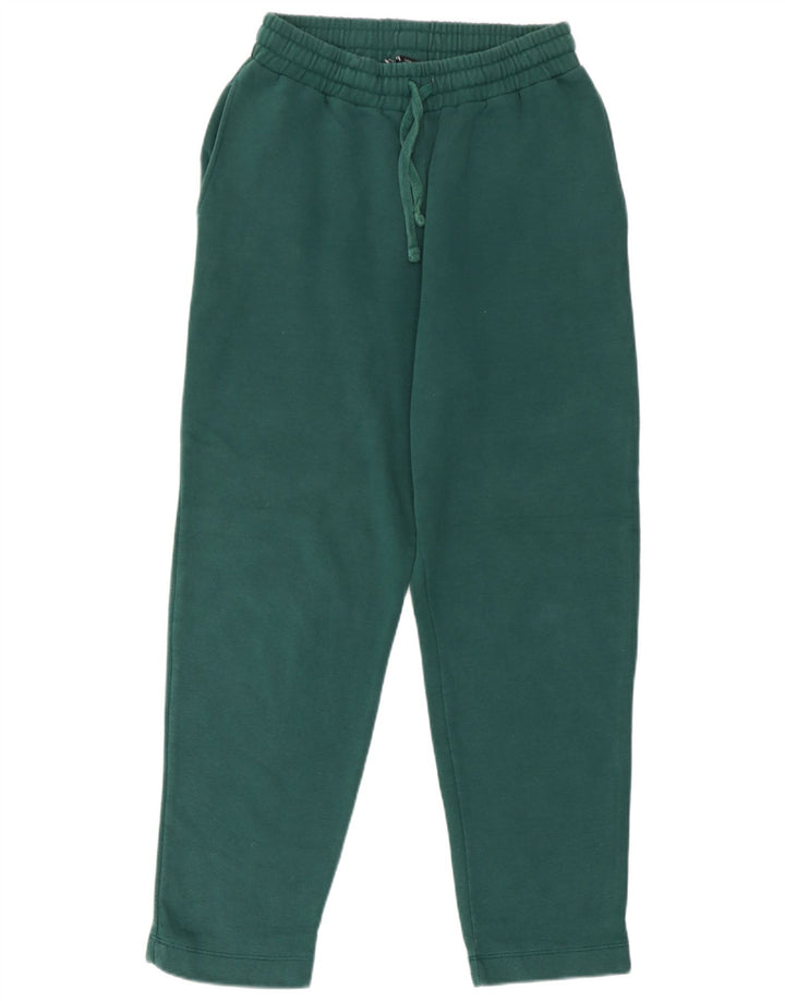Zara Womens Tracksuit Trousers UK 8 Small  Green Cotton