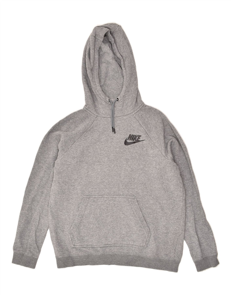 NIKE Mens Hoodie Jumper Medium Grey Cotton | Vintage Nike | Thrift | Second-Hand Nike | Used Clothing | Messina Hembry 