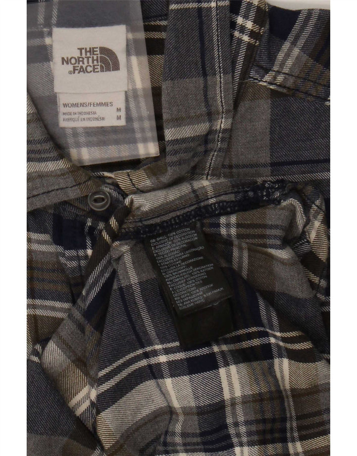 The North Face Womens Flannel Shirt UK 14 Medium Multicoloured Check Cotton