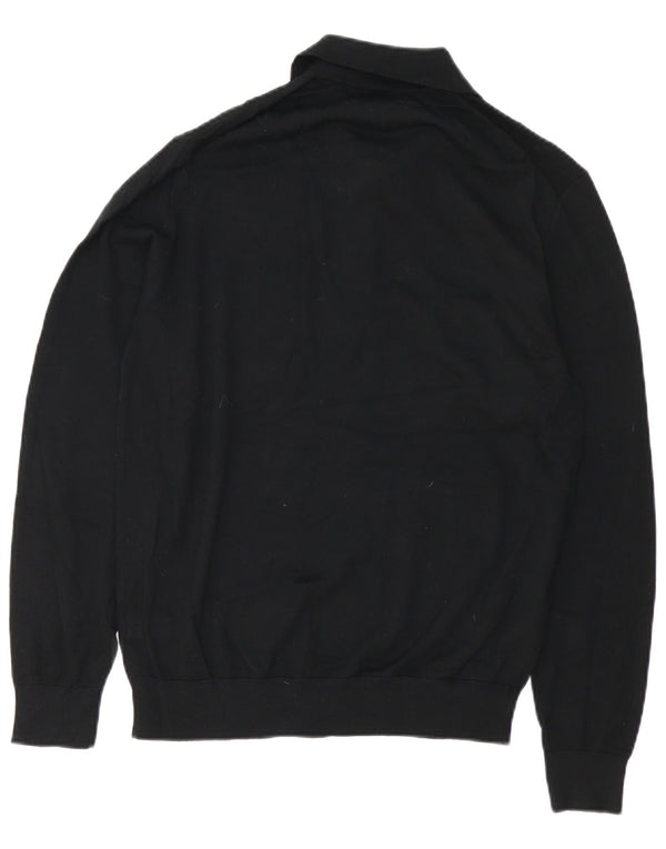 Marks & Spencer Mens Autograph Polo Neck Jumper Sweater Medium Black