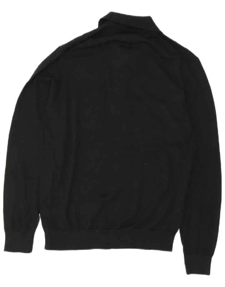 Marks & Spencer Mens Autograph Polo Neck Jumper Sweater Medium Black