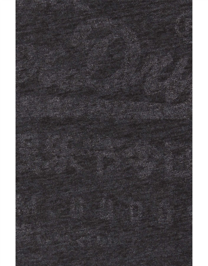 Superdry Mens Graphic T-Shirt Top Small Grey Flecked Cotton
