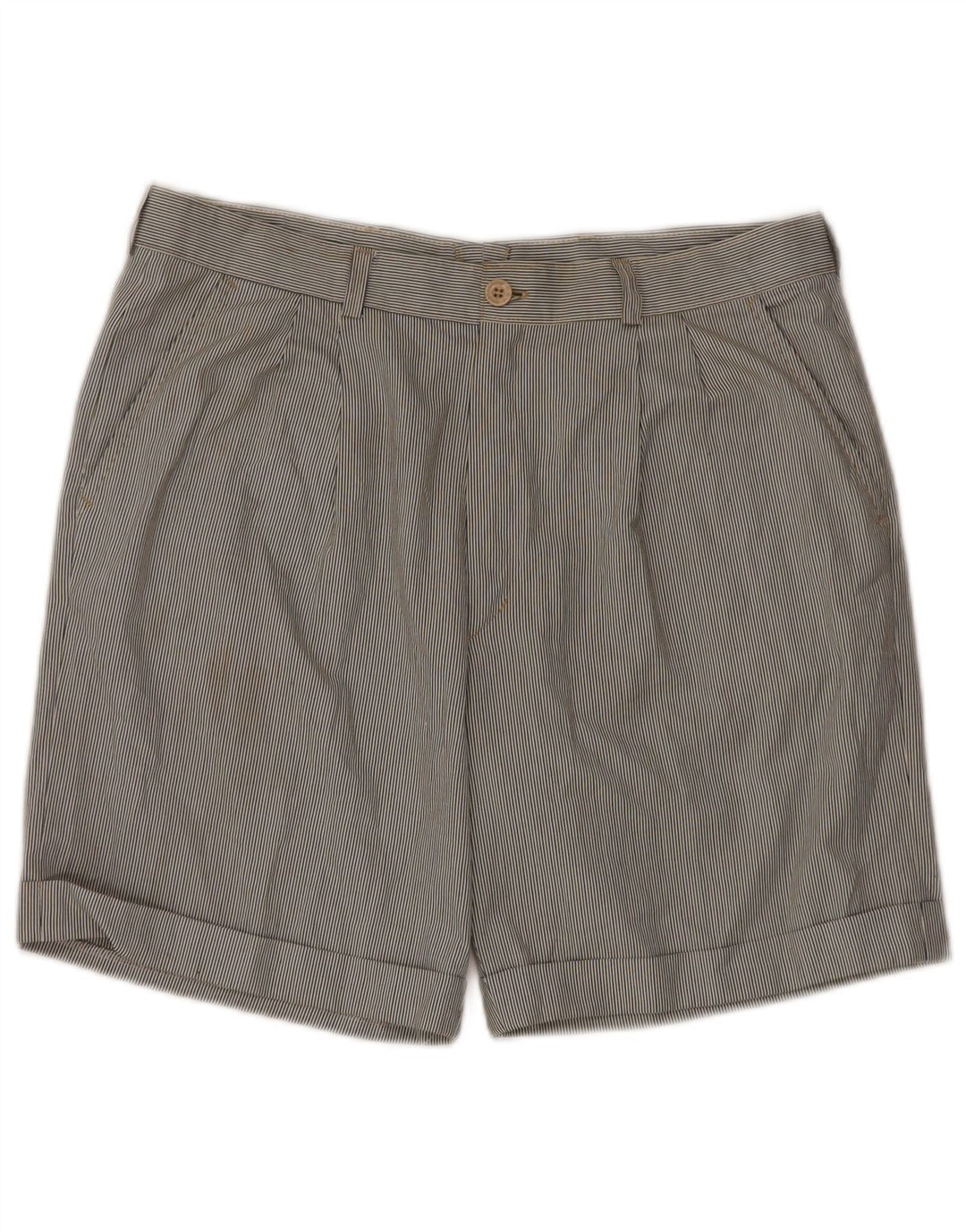 VINTAGE Mens Pegged Chino Shorts IT 52 XL W34  Multicoloured Pinstripe