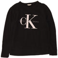CALVIN KLEIN JEANS Mens Graphic Sweatshirt Jumper Small Black Cotton