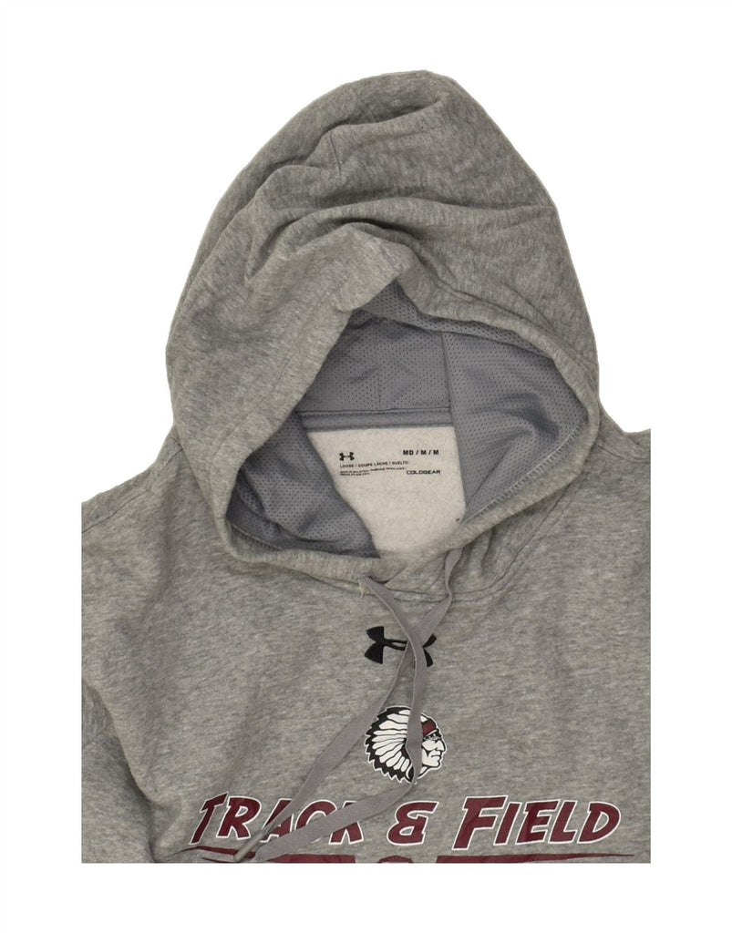 UNDER ARMOUR Mens Graphic Hoodie Jumper Medium Grey | Vintage Under Armour | Thrift | Second-Hand Under Armour | Used Clothing | Messina Hembry 