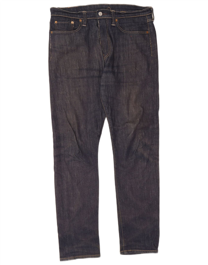 Levi's Mens 522 Straight Jeans W32 L32 Navy Blue Cotton