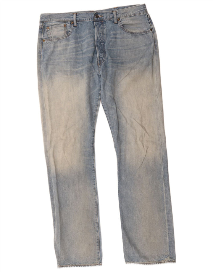 Levi's Mens 501 Straight Jeans W38 L34 Blue Viscose