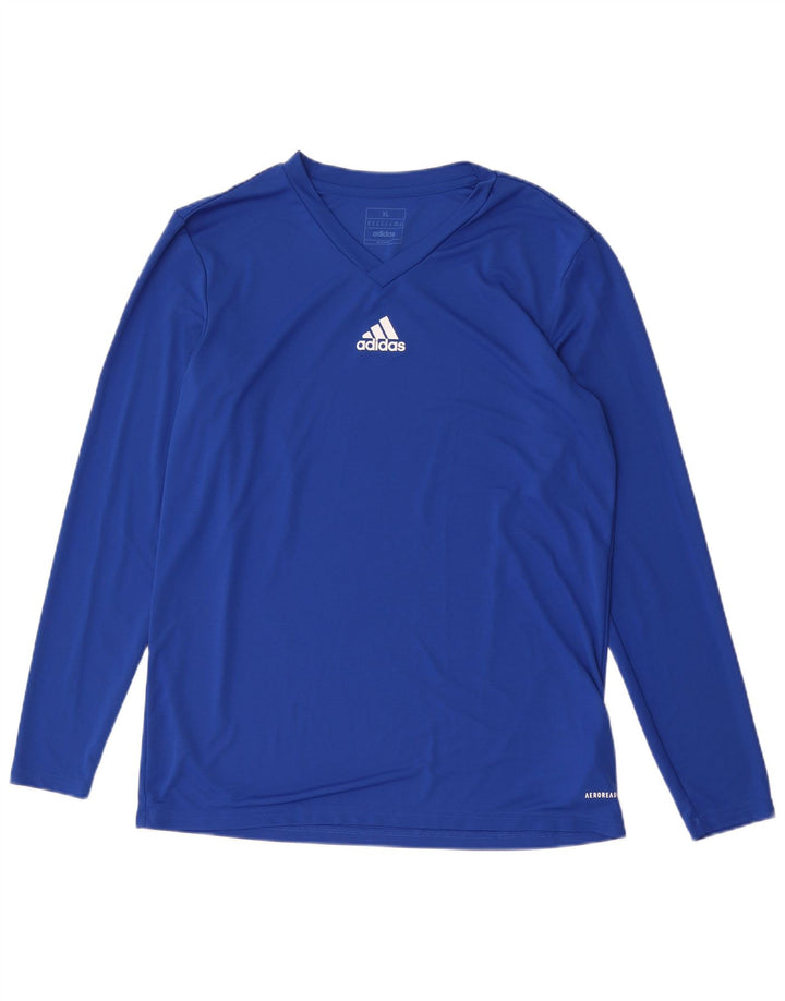 Adidas Mens Aeroready Top Long Sleeve XL Blue Polyester