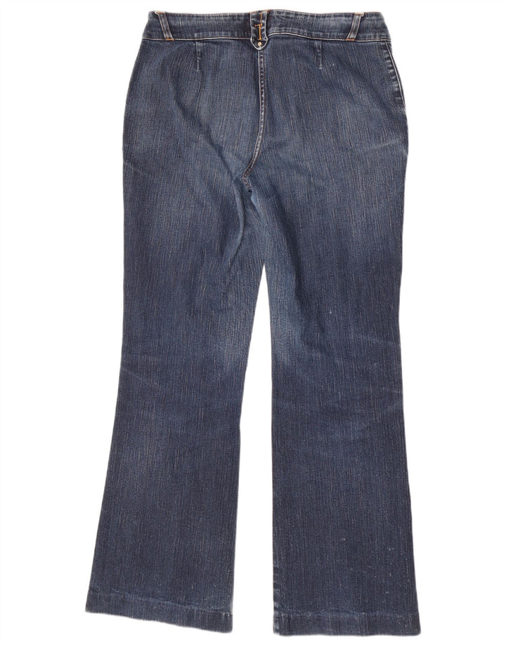 Trussardi Womens Bootcut Jeans W27 L30 Blue Cotton