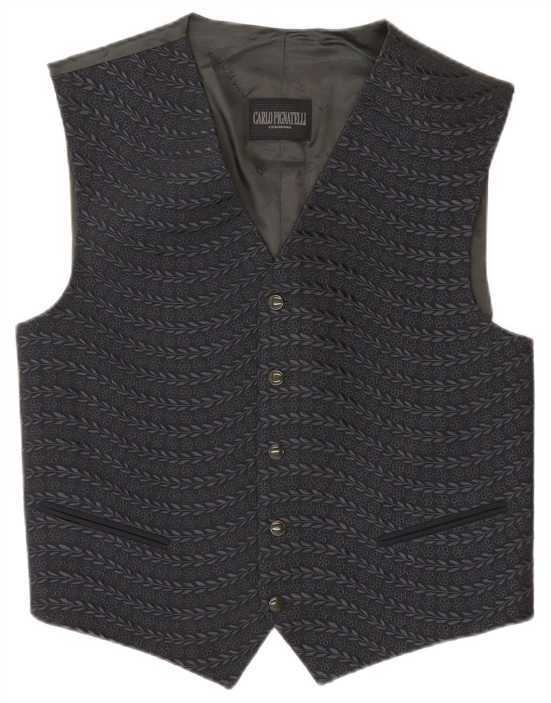 Carlo Pignatelli Mens 3 Button 2 Piece Set IT 52 XL Navy Blue Acetate