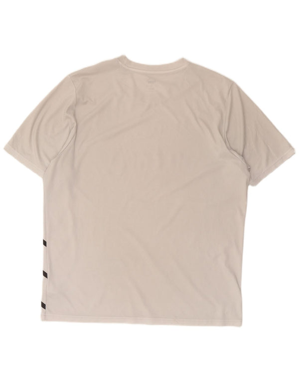 Puma Mens Graphic T-Shirt Top XL White Polyester