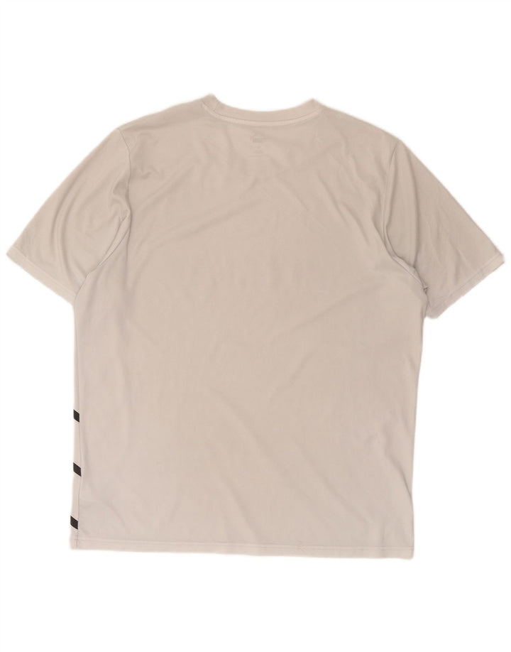 Puma Mens Graphic T-Shirt Top XL White Polyester