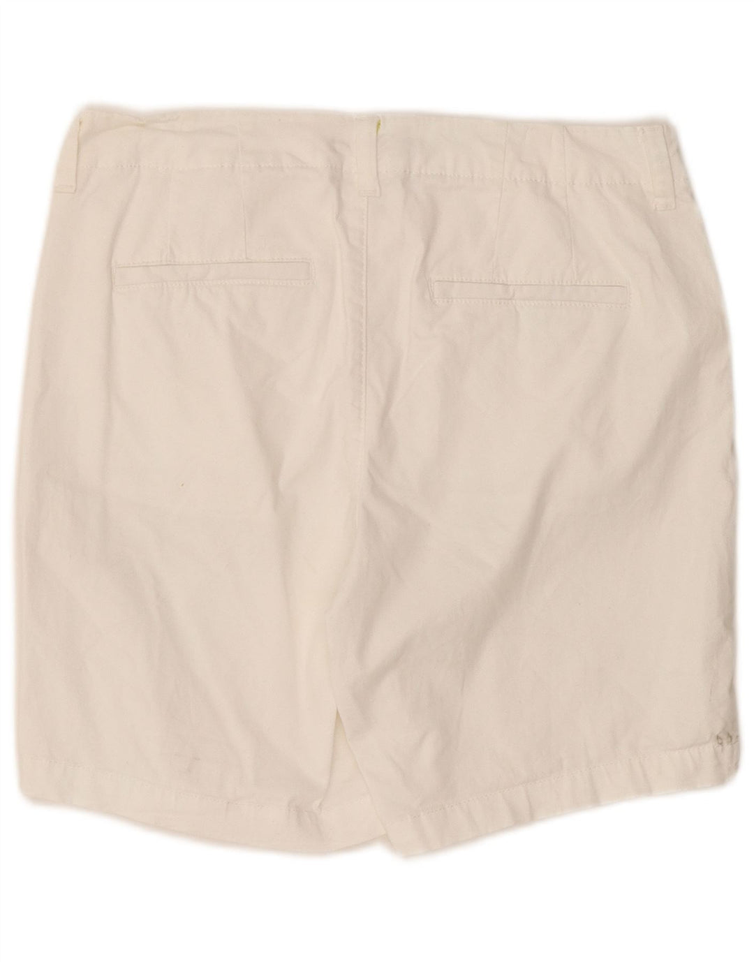 Lee Womens Mid Rise Regular Fit Casual Shorts US 10 Large W34 White Cotton