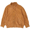 Christian Berg Mens Suede Bomber Jacket IT 56 3XL Brown Leather