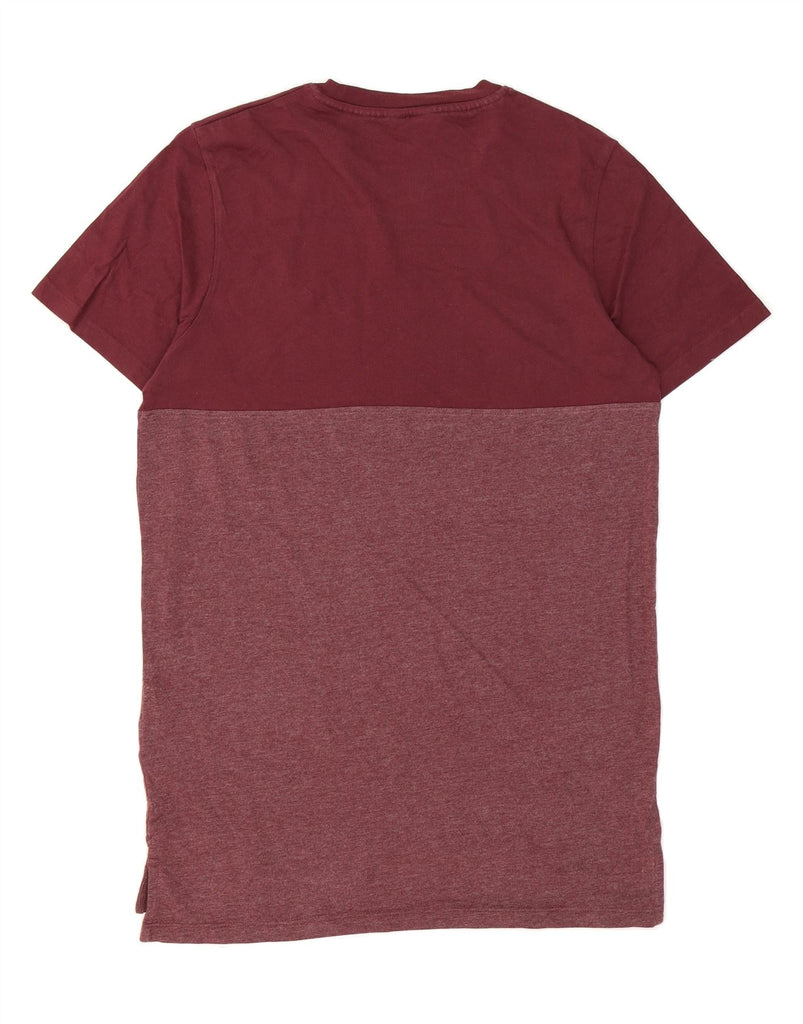 JACK & JONES Mens Core Graphic T-Shirt Top Large Maroon Cotton Vintage Jack & Jones and Second-Hand Jack & Jones from Messina Hembry 