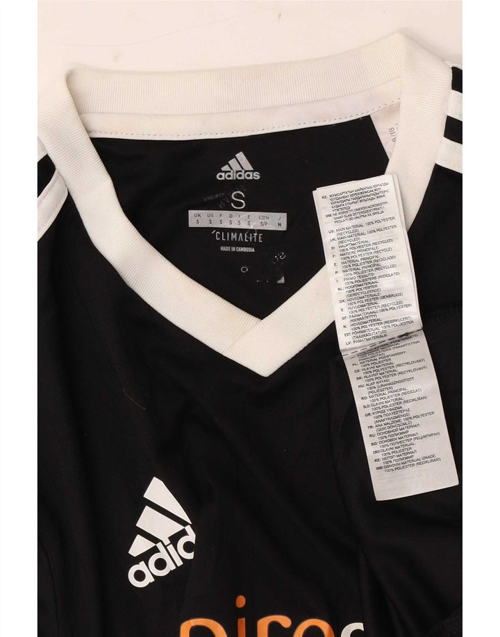 Adidas Mens Climalite Graphic T-Shirt Top Small Black Polyester