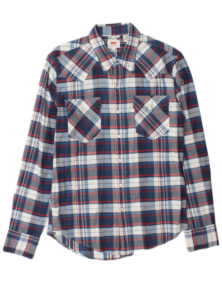 Levi's Mens Shirt Small Blue Check