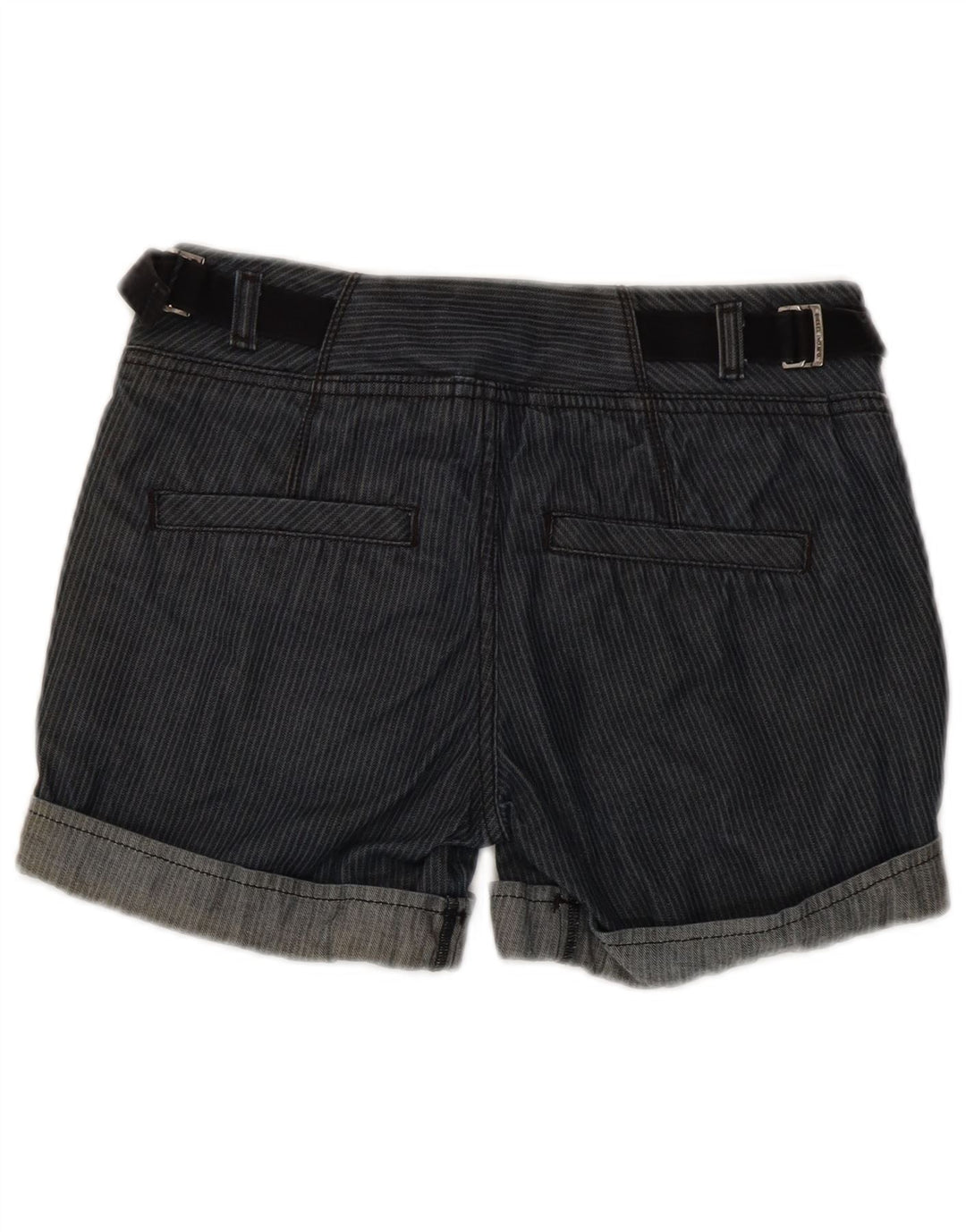 Diesel Womens Hot Pants W26 Small Blue Striped Cotton