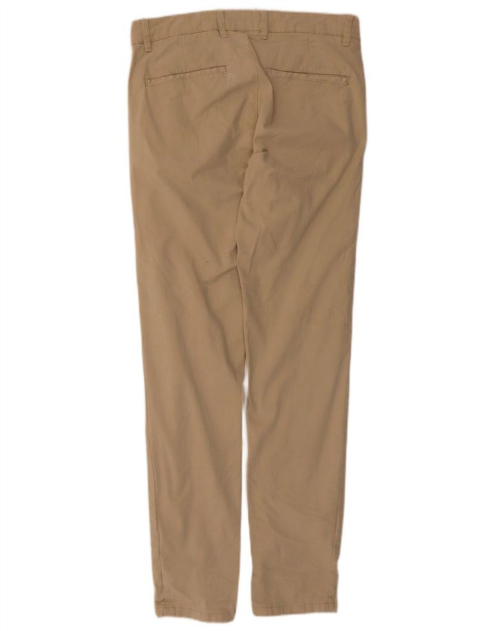 Zara Mens Slim Chino Trousers EU 40 Medium W31 L29 Beige